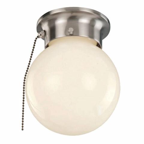 1LT FLUSH-GLOBE-PULL CHAIN-OPA